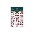 Stickers ongles gothiques TS-1610 motifs rose sang, tête de mort et papillon - TS-1610 Blood Soil Rose - Style Plat
