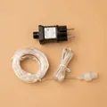 LED string light with black EU power adapter, 31V low voltage copper wire fairy lights - 100L Warm White Light (EU Adapter)