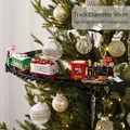 Elektrisches Weihnachtsbaum-Zugset mit Weihnachtsmann und einer Hänge-Schiene von 90cm - Weihnachtsbaum Elektrisches Schienenzug Set
