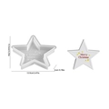 Star-shaped silicone Christmas mold with Merry Christmas engraving 13.9cm x 13.3cm x 2cm - NO.5 Star Ornament