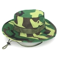 Outdoor jungle camouflage boonie hat with adjustable chin strap and breathable vents - One Size L (58-60cm) / Jungle Camouflage