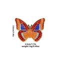 C2392-9 Red Orange Blue Gold Edge Butterfly