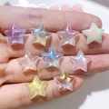 Mini perles étoiles aurora en résine colorée pour coques de téléphone et cheveux - Mini Couleurs Mélangées Aléatoires