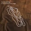 2.7m clear acrylic bead garland with 0.7cm beads for Christmas tree decoration - Transparent Bead String