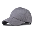 Dettaglio del cappello grigio con trama marmorizzata e cuciture su tessuto scamosciato - M (56-58cm) / Grigio Stile Cinese
