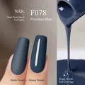 Vernis à ongles végétal F078 bleu prussien avec finitions mate et brillante - F078 Bleu de Prusse