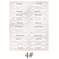 Αυτοκόλλητα στένσιλ eyeliner σετ 4# με λεπτά, σέξι, fish tail και διπλά σχέδια γραμμών - Μοντέλο 4: Thin Eyeliner / Combo Style