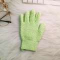 Peeling-Handschuh aus Nylon in Hellgrün mit elastischem Bund und strukturierter Oberfläche - 1 STK / Grün
