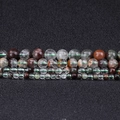 Perline di Cristallo Fantasma Verde naturale in varie dimensioni per gioielli fai-da-te - 4mm