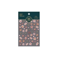 Self-adhesive floral nail art stickers in pink and orange blooms, model MN-054F - 5D Relief Cherry Blossom Style (MN-054F)