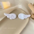 Lindas pinzas para el cabello de alas de ángel blancas de felpa para niñas con estilo - Pinza de Ala Blanca