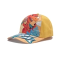 Casquette de baseball enfant jaune et orange avec motif dinosaure et visière style graffiti - Dinosaure Jaune Orange avec Viande