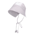 Cappello da sole in seta per neonati con lunghi nastri in viola chiaro tenue - Viola Taro