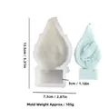 Engel Silikonform für Kerzen mit betenden Händen, Flügeln und Kreuzverzierung - Betende Hände