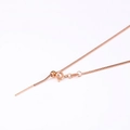 Adjustable rose gold box chain with sliding bead and needle end for DIY jewelry - Box Chain / 1.1mm*45cm / Rose Gold