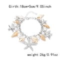 Bracciale con Stella Marina e Conchiglia Argento
