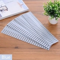 Séparateurs de tiroir bleu clair ajustables en plastique pour ranger chaussettes et lingerie - Long (Lot de 4) / Bleu Nordique