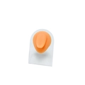 Silicone practice finger for nail art training on a transparent acrylic display stand - Meat Color (Tongue) With Stand