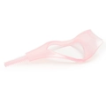 Pink plastic eyelash applicator tool for beginners with comb teeth on white background - Bulk Packaging / Pink