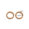 18K gold-plated stainless steel 5mm open jump rings for DIY jewelry accessories - 0.8x5mm