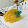 Creative pumpkin vegetable hair claw clip in yellow acetate for elegant hair styling - Yellow Bell Pepper