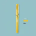 Everlasting inkless pencil in bright yellow ABS finish with U-shaped metal clip, color 010# - Yellow