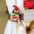 Embrasse de rideau bonhomme de pain d'épice en peluche pour décoration de Noël - Style A - Bonhomme de Pain d'Épice Chapeau de Noël Rouge
