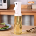 500ML press type oil sprayer for kitchen air fryer with transparent glass bottle - 500ml / White