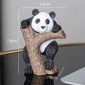 Resin panda figurine climbing branch with size dimensions 7.8cm height and 5.5cm width - Panda Figurine / 5.5x7.8x5cm