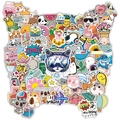 Variety of cute VSCO waterproof PVC cartoon stickers for laptops and luggage bags - A036 Outdoor Fresh Style