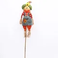Decorative 1-meter cute baby face female scarecrow prop for Halloween party and garden - Female Scarecrow / 1m