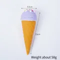 Purple PVC artificial ice cream cone with colorful sprinkles for shop window display - Purple
