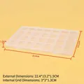 28-grid transparent plastic storage box for beads with 22.4x13.2x1.5cm dimensions - 1.5 High Slot 28-Compartment No Hook (22.5x13.5x1.5cm)