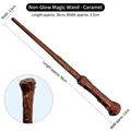 Caramel non-lighting magician wand with 36cm elder wood texture for kids cosplay - Non-Glow Wand - Caramel