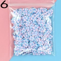 Blue and pink gift box polymer clay slices for DIY craft and nail art in plastic bag - 6-Pink Heart Gift Box