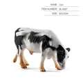 Realistic miniature Holstein cow figurine with detailed muscle texture and black-white spots - Single Cow Model BL-5007