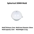 30mm spherical DIY epoxy resin silicone mold for creative egg-shaped crafts - Sphere 30mm