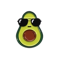 Cute avocado enamel brooch pin with cool sunglasses for clothing accessories - Avocado Sunglasses