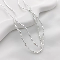 Materiale per gioielli fai-da-te con perline di ematite argento sfaccettate per collane - Perlina Ottagonale Sfaccettata (3#) / 2*2mm / Argento