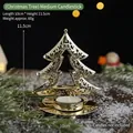 Christmas tree shaped gold hollow metal candle holder medium size festive decor - Christmas Tree Candle Holder