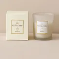 Scented candle with rose fragrance in white frosted glass jar with minimalist box - Rose Scented Candle