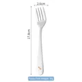 Puppy style 304 stainless steel toddler fork with bone pattern handle in silver finish - Long Handle Dog Fork