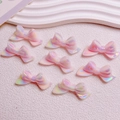 Luminous gradient pink iridescent bow beads for DIY phone chains and keychains - 20x46mm/Aperture Approx 2.5mm / Luminous Iridescent Pink
