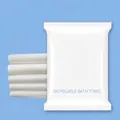 Set asciugamani usa e getta spessi in fibra vegetale di legno con trama a nido d'ape - Confezionati singolarmente (Extra ispessito) / Asciugamano per il Viso