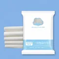 Thick disposable bath towel and face towel set made of wood pulp plant fiber waffle texture - Individually Wrapped [Extra Thickened]