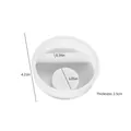 Molde redondo de silicona para resina DIY, 10,7 cm de diámetro con guía de grosor - Base Redonda