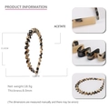 Schildpad acetaat golf hoofdband met 8 mm dik antislip golvend ontwerp voor dames - Lichte Schildpad