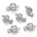 Detail of silver treble clef beads for DIY necklaces and bracelets accessories - Silver Style 12 (Treble Clef)