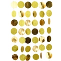 Glitter and mirror gold circular paper garland for birthday party hanging decorations - 4 Meters / Mirror Glitter Gold Circles