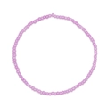Handgefertigtes hellviolettes Perlenarmband für den Alltag und minimalistisches Layering - Hellviolett